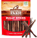 Natural Farm Bully Sticks (6 Inch, 50 Pack), Thin Pixie Pizzle Beef Treats, Grain-Free, High Protein, Best Rawhide Alternative for Small, Puppies or Senior Dogs