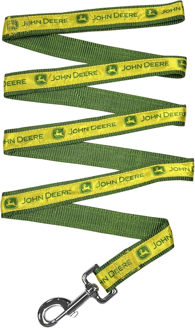 John Deere Pet Leash - Small, Shiny & Colorful Dog & Cat Leash