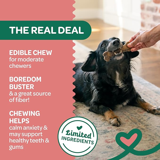 Wholesome Pride Natural & Healthy Dog Chews 2Pk for Small Dogs, Bacon Flavor, Made in the USA