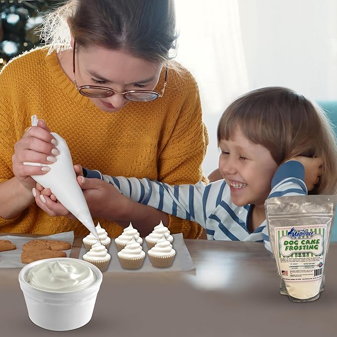 Magifrost Frosting for Dog Cakes - Perfect for Homemade Dog Cakes and Treats, Pet Friendly Easy-to-Use, Deliciously Smooth Texture, Safe & Healthy Ingredients (10oz)