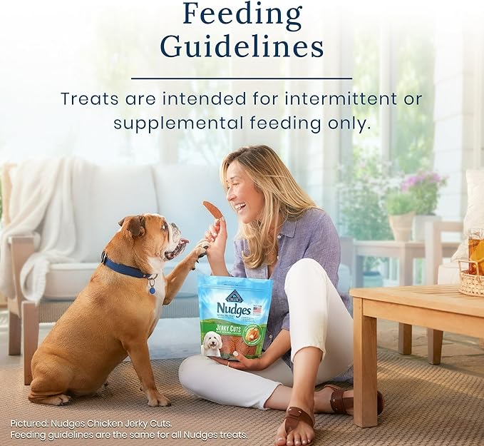 Nudges Jerky Cuts Natural Dog Treats Chicken 16 Oz, Nudges Jerky Cuts are Made with Real Chicken