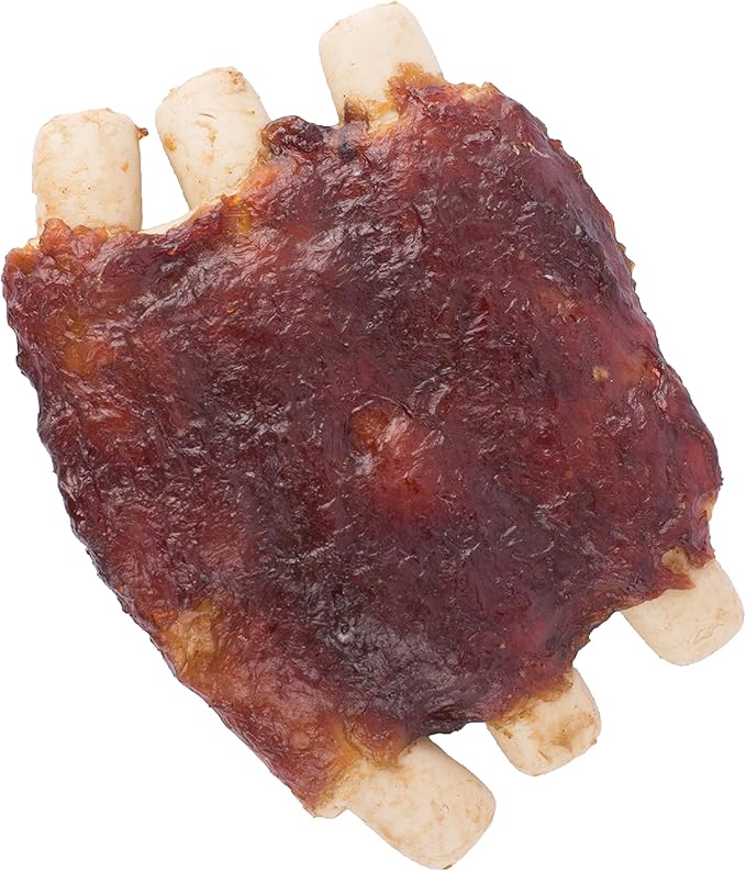 SmartBone Grill Masters Ribs Half Racks 5 Count, Rawhide-Free Chews for Dogs
