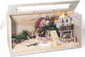 Pine Small Animals Houses&Habitats Chewproof, 32" Pine Guinea Pig Cage Hamster Cage for Small Animals (32" Medium, Normal)