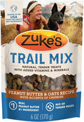 Zuke’s Trail Mix Pet Treats For Dogs of All Sizes, Soft Dog Treats With Real Peanut Butter and Oats Recipe - 6 oz. Pouch