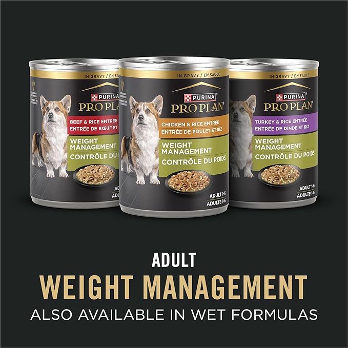 Purina Pro Plan Adult 7 Plus Weight Management Shredded Blend Chicken and Rice Formula Senior Dog Food - 6 lb. Bag