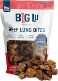 Big Lu – High-Protein Training Dog Treats, 8 oz, 100% Natural Single-Ingredient Beef Lung Bites, Rich in Glucosamine & Chondroitin for Joint Health,