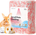 BUCATSTATE Hamster Bedding 70L, 99% Dust-Free Guinea Pig Bedding Odor Control Paper Bedding, Cozy Small Animal Bedding for Rabbit Rat Syrian Dwarf Hamsters Gerbils (Pink)