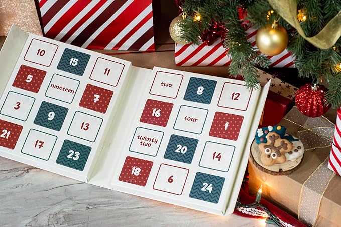 Wufers Singing Snow Globe Dog Advent Calendar, 24 Gourmet Holiday Dog Cookies – Christmas Countdown Dog Treats, Human-Grade Ingredients, Made in North America