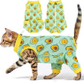 Cat Recovery Suit with Hind Legs, Breathable Onesie After Surgery Female for Abdominal Wounds or Skin Diseases, Anti-Licking Full Body Pet Surgical Pajamas, E-Collar Alternative Wear