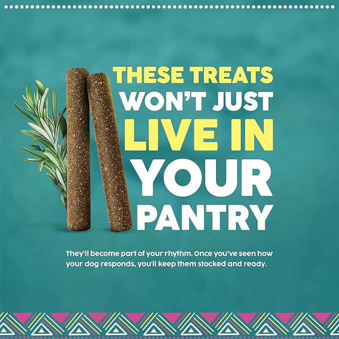 Karoo Wild Sticks Rosemary Seasoned Treats for Dogs – 16 oz – Soft & Chewy Protein Sticks Made with African Antelope – Ideal for Training & Rewarding