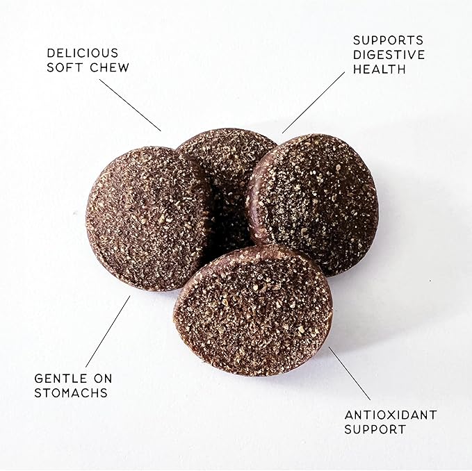 CHAMPS Soft Dog Treats for Digestive Support/Gut Health & Training Snacks Made with Pumpkin, Oat Fiber & Vinegar - Beef Sliders - 16 oz
