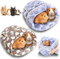 Wenqik 2 Pcs Guinea Pig Hideouts Guinea Pig Bed Washable Bunny Bedding Cuddle Warm Small Pet Sack Supplies Portable Pet Carrier Cage Nest Accessories for Cage(Gray, Pink,Heart)