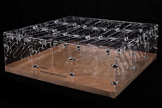 3X3 feet Acrylic Guinea Pig Cages Lid DIY Acrylic Panels with Installation Accessories