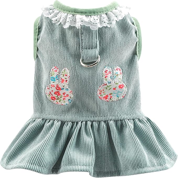 Dog Dresses for Small Dogs Girl Summer Puppy Cute Clothes Outfit Apparel Female Suspender Skirt Pup Yorkie Clothing Breathable Pet Dress for French Dogs Chihuahua