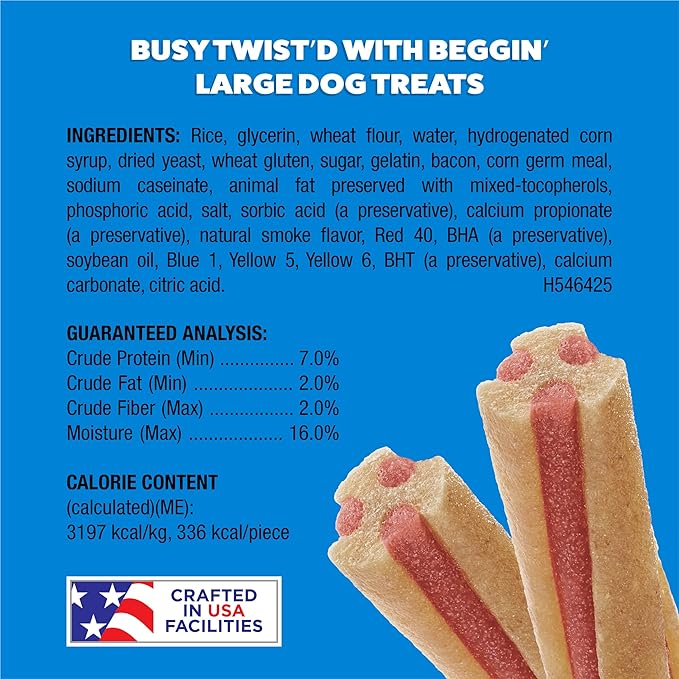 Purina Busy with Beggin’ Twist’d Adult Dog Chew Bone Treats - 6 ct. Pouch