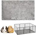 PINVNBY Guinea Pig Cage Mat Guinea Pig Bedding Washable Rabbit Mat Pads Reusable Small Animal Sleeping Bed for Bunny Hamster (55 x 28, Gray)