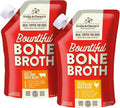 Bundle of Stella & Chewy's Bountiful Bone Broth Grass-Fed Beef Recipe, Cage-Free Chicken Recipe Meal Topper for Dogs, 16 Oz. Resealable Pouch