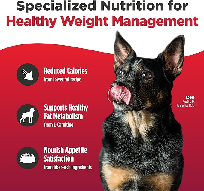 Nulo FreeStyle Adult Trim Dry Dog Food - High Protein Grain Free Dog Food for Healthy Weight Management, Natural Kibble with Probiotics, L-Carnitine and Fiber for Small, Medium, Large Breeds, 26lb