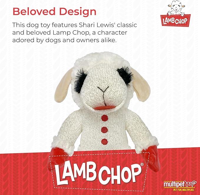 Multipet Standing Lamb Chop 13" Dog Toy