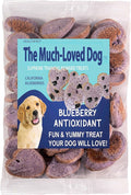 The Much Loved Dog™Treats, Scrumptious Natural Blueberry, 6oz. Bag, Human-Food-Grade, Small-Batch Baked, U.S.A.