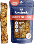 Pawstruck Bully Slices Premium Rawhide Chew Sticks, Peanut Butter Flavor - Low Fat, High Protein, Long-Lasting Treat for Dogs - No Artificial Ingredients - 1 lb Bag - Packaging May Vary