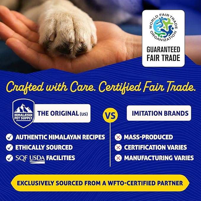 Himalayan Dog Chew Original Yak Cheese Dog Chews, The Better-For-You Chew, 100% Natural, Long Lasting, Healthy Safe Dog Treats, Lactose & Grain Free, Protein Rich, For Dogs 65 Lbs & Smaller, 5-Count