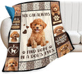 Poodle Gifts Blanket, Poodle Throw Blankets, Dog Mom Gift for Women Men Boys Girls Lover Adult Cozy Fleece Flannel Bedding Stuff Animal Plush for Couch Sofa Bed Decor 60"X50"