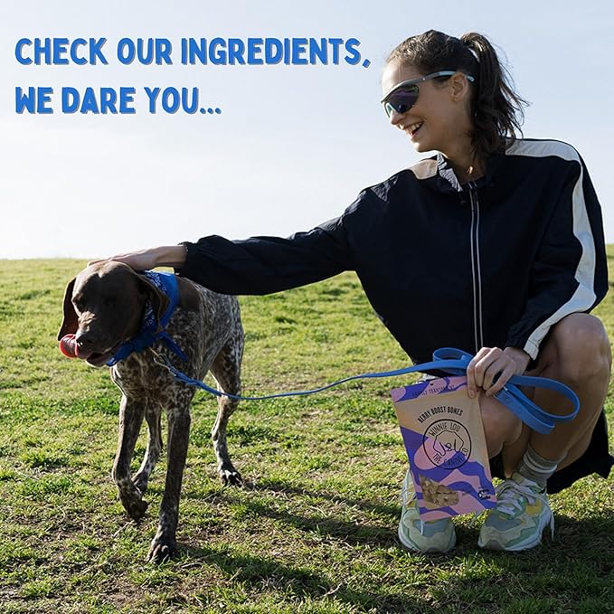 Winnie Lou Organic Dog Treats – Natural Dog Biscuits, USA Made, Organic Ingredients, Clean, Sensative Stomach, All Breed Sizes, High Protein, Hypoallergenic, Berry Boost Bones (Pack of 2)