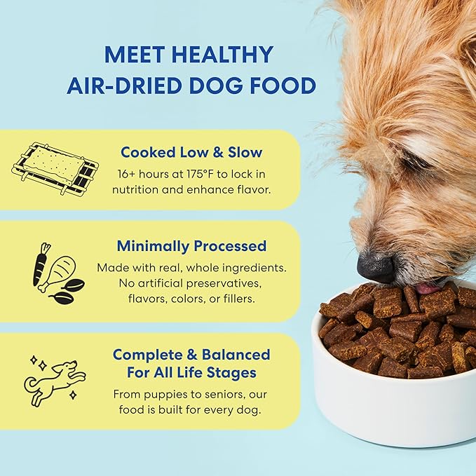 The Pets Table Chicken & Sweet Potato Air Dried Dog Food, 3 lbs/ 48 oz Bag
