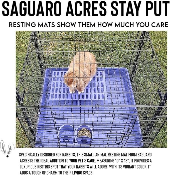 Saguaro Acres Rabbit Cage Resting Mat - Pack of 6 (Purple)