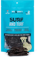 Mika & Sammy's Gourmet Beef Liver Jerky Dog Treats Made in The USA. (Surf & Turf 12 oz)