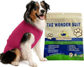 SurgiSnuggly Veterinary Invented Dog Surgical Recovery Suit for Female Spay or Male Dogs Neuters Onesie,Cone Alternative,Original Onesie Bodysuit for After Surgery Small, Medium, Large Dogs LS Pink