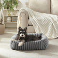 MIXJOY Dog Beds for Small Dogs Cats, Soft Cat Bed for Indoor Cats, Rectangle Pet Bed for Puppy Kitty, Washable Dog Bed with Removable Cover, Anti Slip Bottom, 20"x19"x6", Grey