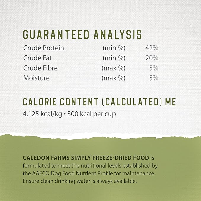 Caledon Farms Simply Freeze Dried Dog Food Chicken Recipe 9.8oz