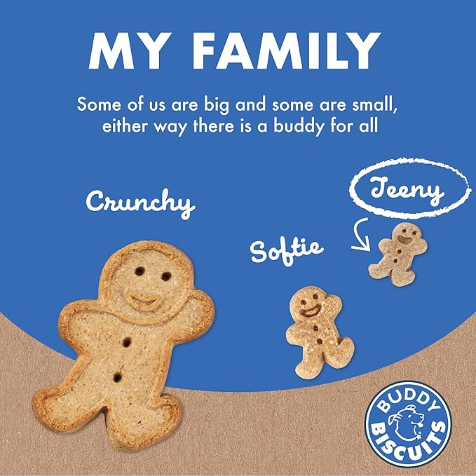 Buddy Biscuits Cloud Star 8 oz. Box Teeny Crunchy Dog Treats Made with Bacon & Cheese (Pack of 2)