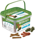 Whimzees Natural Dental Dog Chew Long lasting, Variety Box Mixed Shapes, Small, 56 Pieces
