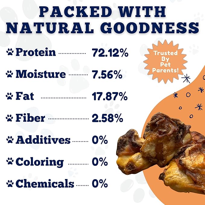Amazing Dog Treats - Meaty Knee Cap Bones (10 Count) - Sourced from Premium Grass Fed Cattle - Knee Cap Bones for Dogs - Long Lasting Dog Chews - Smoked Tasty Dog Chews for Aggressive Chewers