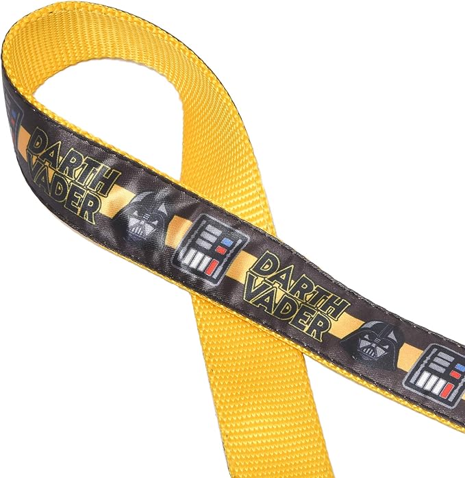 Star Wars Darth Vader Dog Leash - Cute Dog Lead Easily Attaches to Any Collar or Harness - Officially Licensed Pet Walking Leash, 6 Foot (72 Inch)
