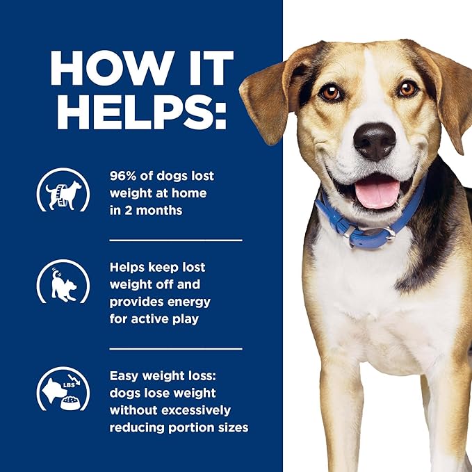 Hill's Prescription Diet Metabolic Weight Management Dry Dog Food, Lamb Meal & Rice, 17.6 lb. Bag