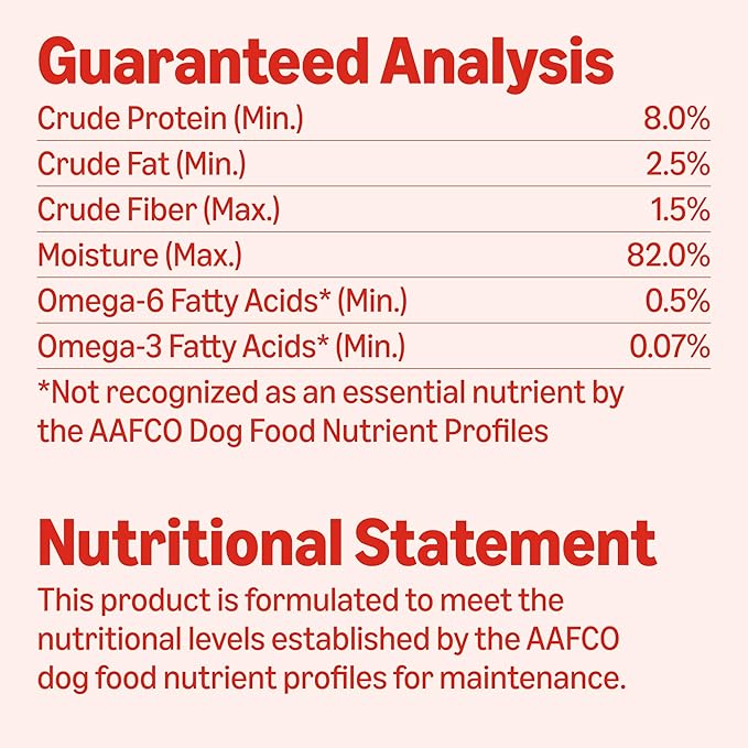 Amazon Basics Wet Dog Food, Beef Dinner in Gravy with Carrots & Sun-Dried Tomatoes, Made with Real Beef, 3.5 oz Cup, (Pack of 12)