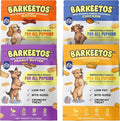 Barkeetos Dog Treats Variety Pack – Peanut Butter, Bacon, Cheese & Chicken – Crunchy Cheesy Snacks with Real Himalayan Cheese – Grain Free, Gluten Free, Lactose Free – for All Breeds - 4 Pack
