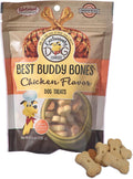 Exclusively Dog Best Buddy Bones Training Treats for Dogs and Puppies - All Natural, Baked in The USA, Ideal for Training & Agility, No Animal Byproducts - Chicken Flavor, 5.5oz Resealable Bag