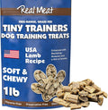 Real Meat Tiny Trainer Bites Dog Treats - 1lb of USA-Made Soft & Chewy Air-Dried Lamb Training Treats for Dogs & Puppies - All-Natural Grain-Free Dog Training Treats With Free-Range Grass-Fed Lamb