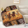 Horse Blanket Horse Throw Blanket Gifts for Kids Girls Boys Adults Women Man Super Soft Cozy Plush Fluffy Fuzzy Fleece Blanket Decor 50''X60''