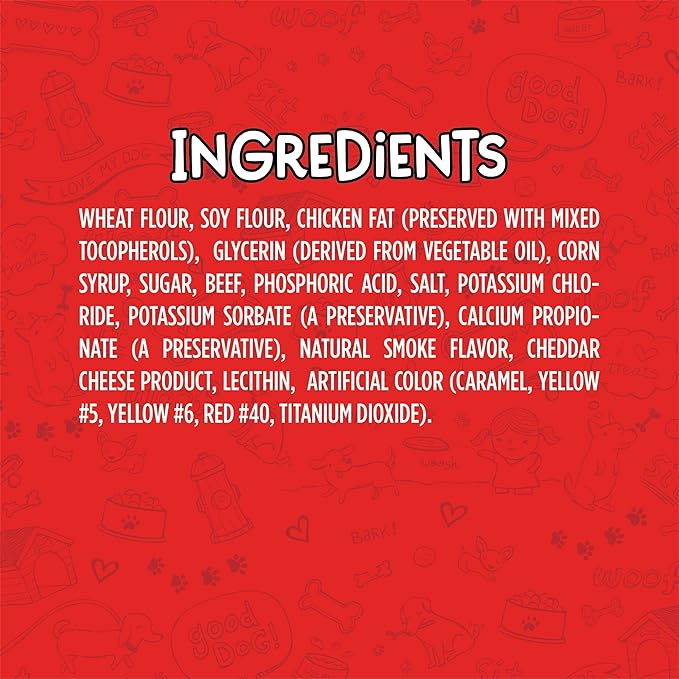 Meaty Treats Mini Dogs Beef & Cheese Flavor Soft & Chewy Dog Treats, 25-oz.