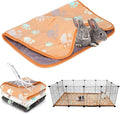 YUEPET Waterproof Guinea Pig Blankets Washable 3 Pack Small Animal Fleece Cage Liners Pet Soft Sleep Mat Pad Cover Warm Flannel Throw for Hamster Guinea Pig Rabbit Chinchilla Hedgehog Ferret 48"×24"