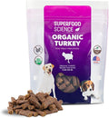 Organic Dog Treats, Soft & Chewy Organic Turkey Dog Treats, Low Calorie Hypoallergenic Natural Limited Ingredient Training Treats, Puppies & All Dog Sizes, Made in USA, for Sensitive Stomachs, 5 oz