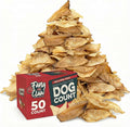 50 Count Water Buffalo Ears for Dogs – Bulk Natural Dog Chews, 100% Single-Ingredient, Long-Lasting Rawhide Alternative, Grain-Free, No Additives