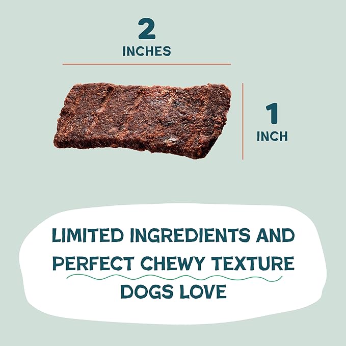Shameless Pets Jerky Dog Treats, Salmon Loves Butternut - Healthy Dog Chews for Dogs Skin & Coat with Omega 3 & 6 - with Real Wild-Caught Salmon - Free from Grain, Corn & Soy - 1-Pack