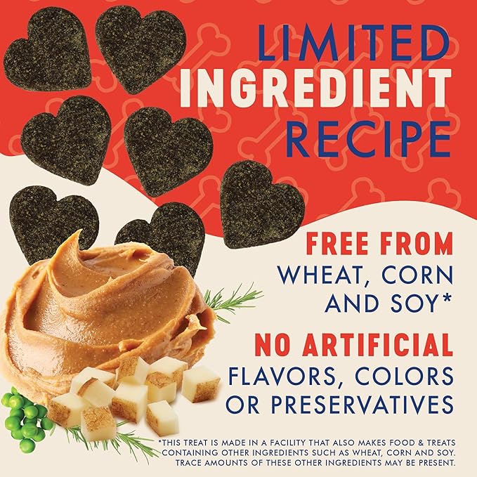 Finley's Peanut Butter & Pumpkin Hearty Bites, Plant Based Dog Treats, Nutrient Packed, Papaya & Flax Seed, Vegan 12oz, 2 Pack